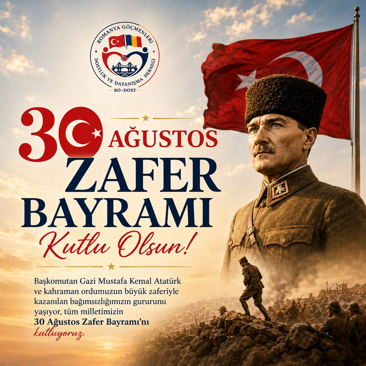 30 Ağustos Zafer Bayramı Kutlu Olsun