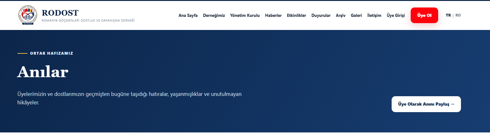 Güzel Anılarınızı Bizimle Paylaşın